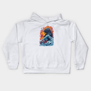 Godzilla's Unstoppable Rampage Kids Hoodie